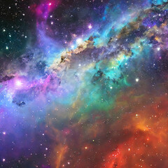 nebula space concept. Generative ai