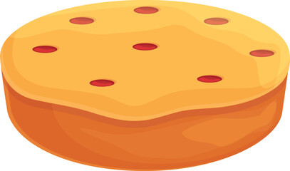 Upside tart icon cartoon vector. Cooking tartin. Sugar tasty