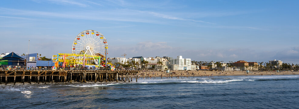 View of Santa Monica Pier, Los Angeles California