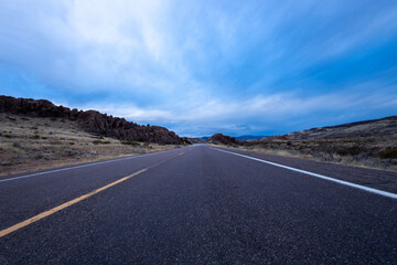 New Mexico sky above highway outside of Socorro