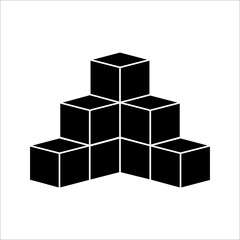 Cube icon. In Trendy Design Vector. Vector illustration on a white background.