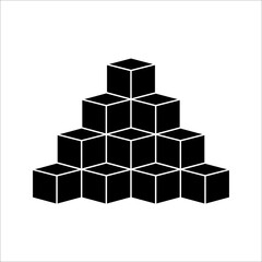 Cube icon. In Trendy Design Vector. Vector illustration on a white background.