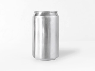 Energy drink soda can mockup template, isolated on light grey