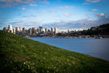 Obraz premium Seattle Cityscape from Gas Works Park