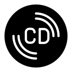 cd glyph icon