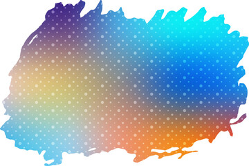 Brush Stroke Dot Pattern Gradient Color
