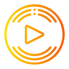 Play Button gradient icon