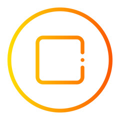 stop button gradient icon