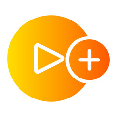 Play Button gradient icon