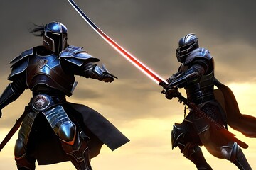 Futuristic Sci-fi Samurai in Desolate land HD 6