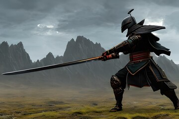 Futuristic Sci-fi Samurai HD in Desolate land 2