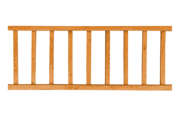 Wooden railing