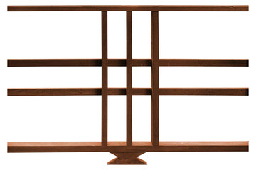 Wooden railing