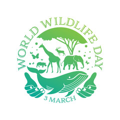 World Wildlife Day Logo design template, March 3