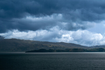 storm clouds over lake - Colombia