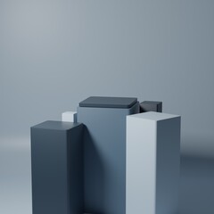 3D Rendered podium for your product showcase. 3d Rendered illustration.