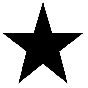 Black star shape icon 