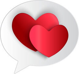 heart with speech bubble