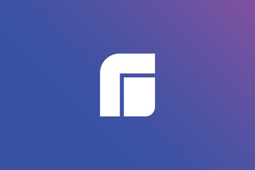 Fototapeta premium Creative and professional initial letter r logo design template on blue background