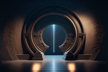 Stargate background. Generative AI