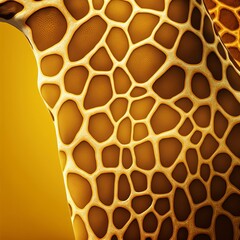 Giraffe Skin Textured Background (generative AI)