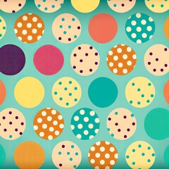 Organized Polka Dots Textured Background (generative AI)