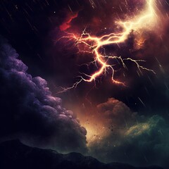 Thunderstorm Textured Background (generative AI)