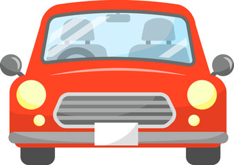 自動車の正面イラスト