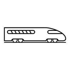 Obraz na płótnie Canvas Train icon vector design template