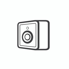 illustration of motion sensor, vector art