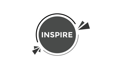 Inspire button web banner templates. Vector Illustration