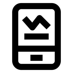 Mobile Chart line icon