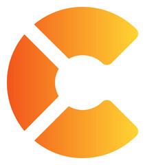 Circle Chart gradient icon