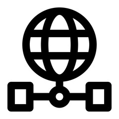 Social Network line icon