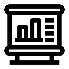Statistical Representation line icon