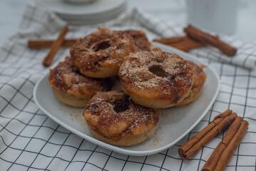 Homemade Fall Apple Cider Donuts 
