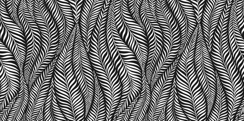 Luxury seamless pattern with palm leaves. Modern stylish floral background.