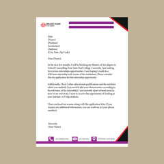 Vector business letterhead template