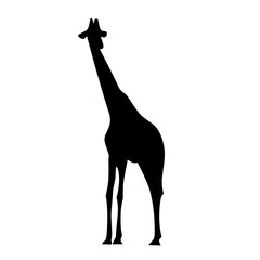 silhouette graphic vector illustration of giraffe, perfect for icon