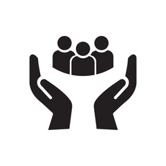 Customer care icon design. Customer service icon in modern flat style design. Vector illustration.