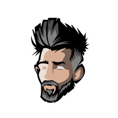 Illustration barber logo