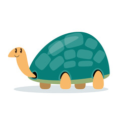 turtle cartoon character vector illustration
