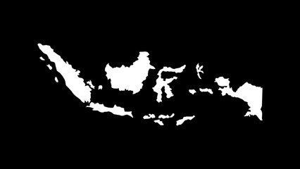Indonesian map.