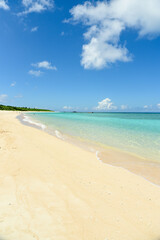 日本最南端波照間島にあるニシ浜のとても美しい風景