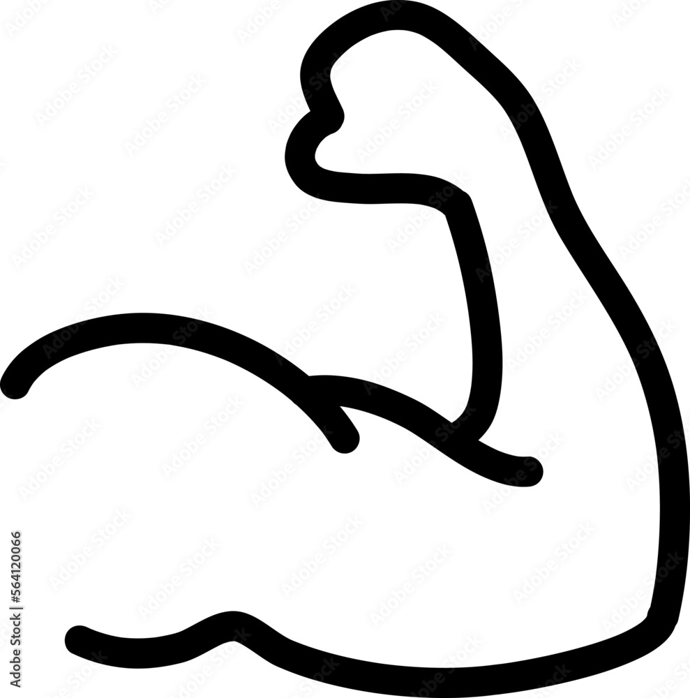 Poster arm line icon. high quality outline symbol for web design or mobile app..eps
