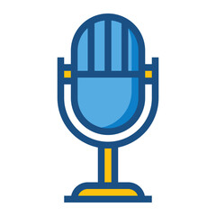Microphone two tone icon