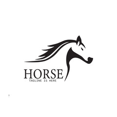 Fast Horse logo Design Vector, Creative design, Template, illustration