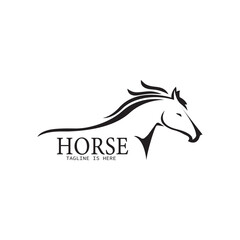 Fast Horse logo Design Vector, Creative design, Template, illustration