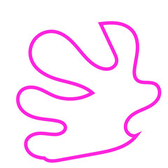 Pink Abstract Shape Squiggly Line