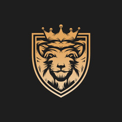 Lion King vector logo design inspiration